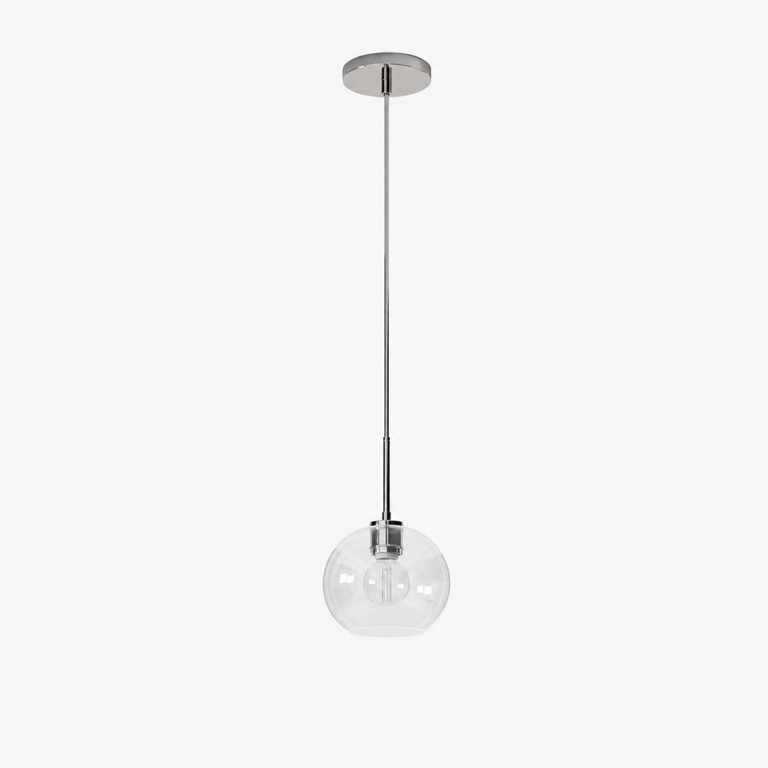 Selvion Sculptural Globe Pendant Light - Modern Glass Pendant Lamp - Sleek Design
