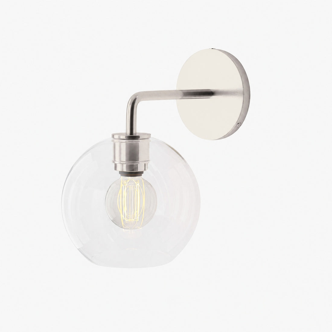 Selvion Artistic Globe Sconce Light - Handcrafted Glass Sculptural Wall Fixture