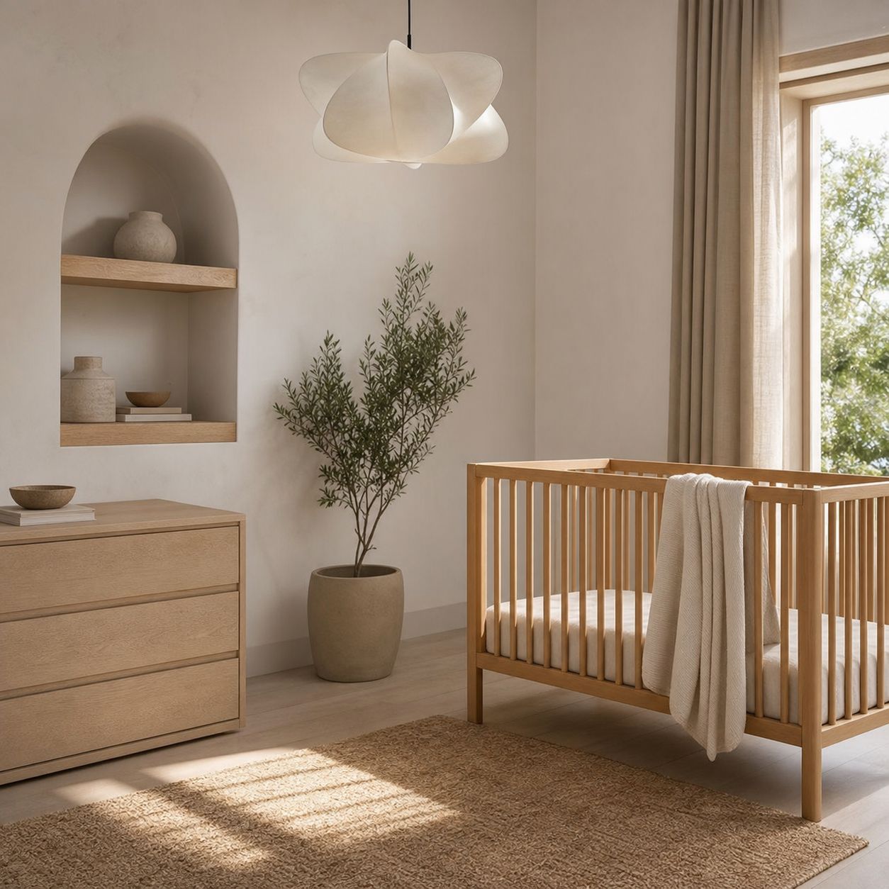 Havion Cocoon Pendant Lamp - Minimalist Polymer Shade with Adjustable Hanging