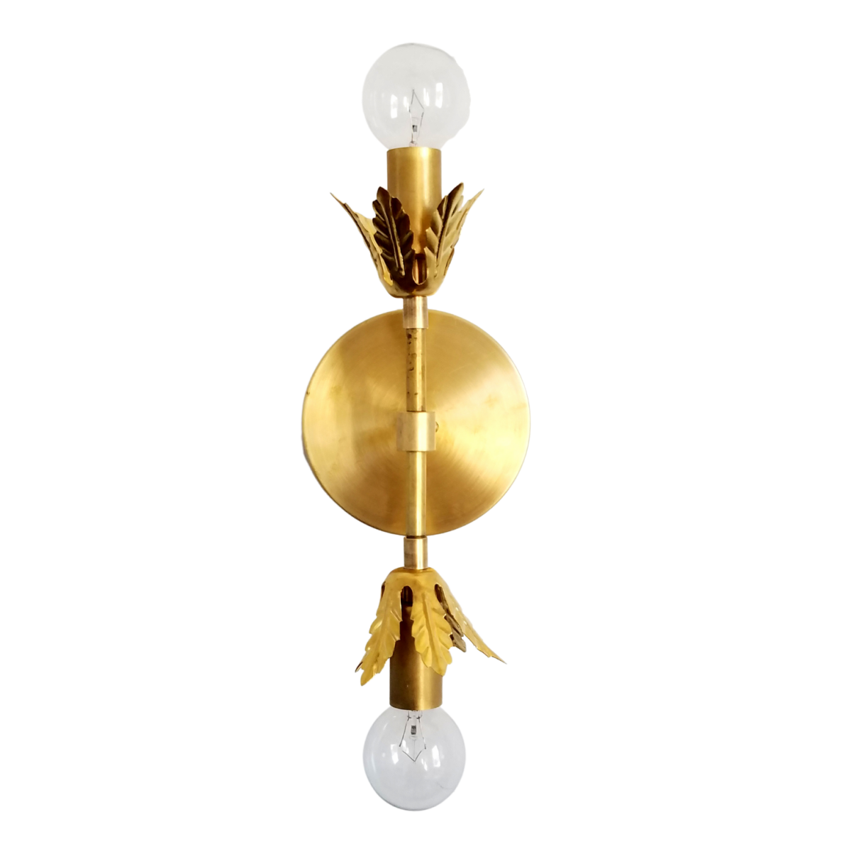 Romantic Polished Copper Wall Sconce - Modern Gilded Accent Light