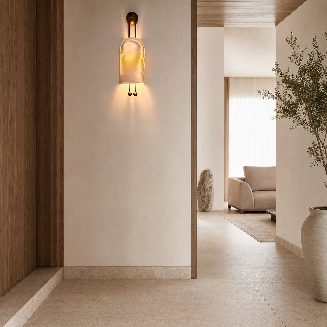 Lantern Glass Sconce