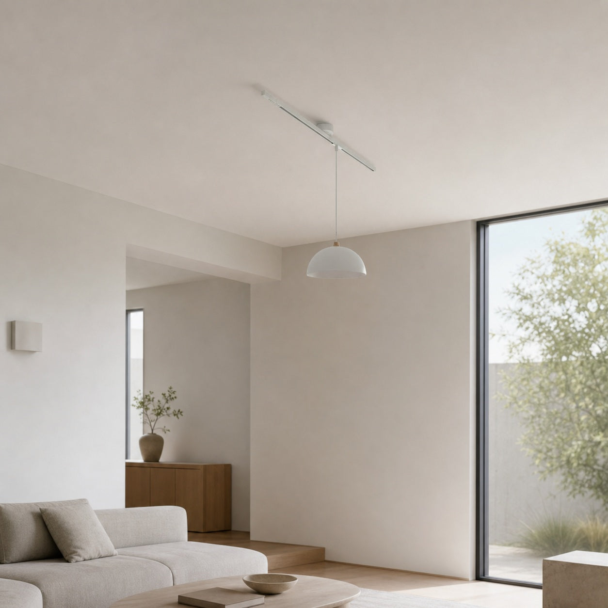 Axitra Rotatable Pendant Light Ceiling Rail – Sleek Adjustable Track for Pendant Lights Contemporary N21