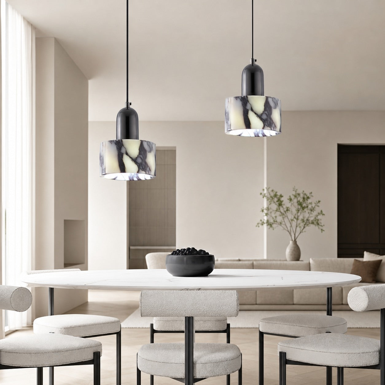 Dekum Marble Pendant Lamp