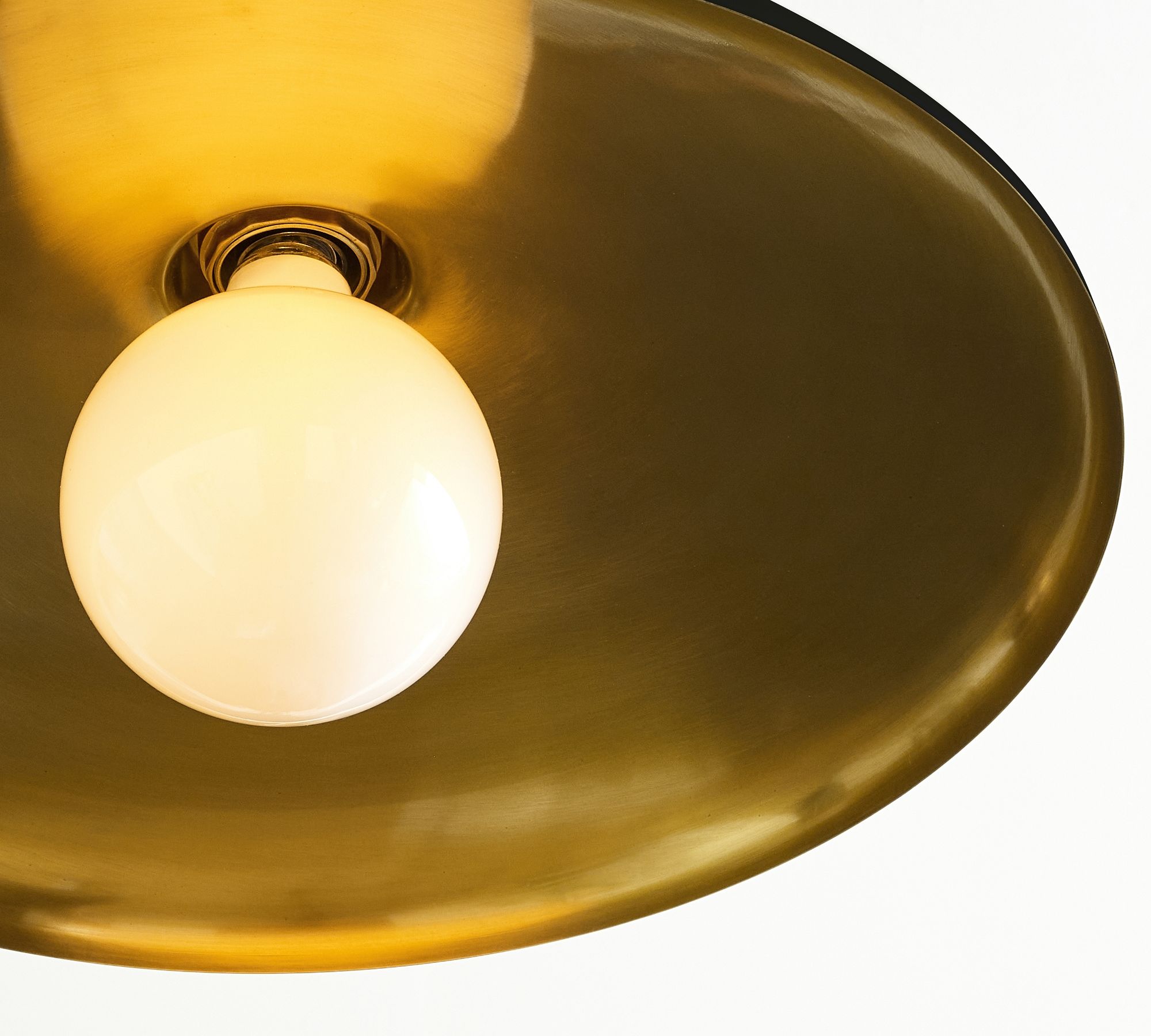 Forvara Farmhouse Metal Flush Mount Light - Black or White Ceiling Lamp