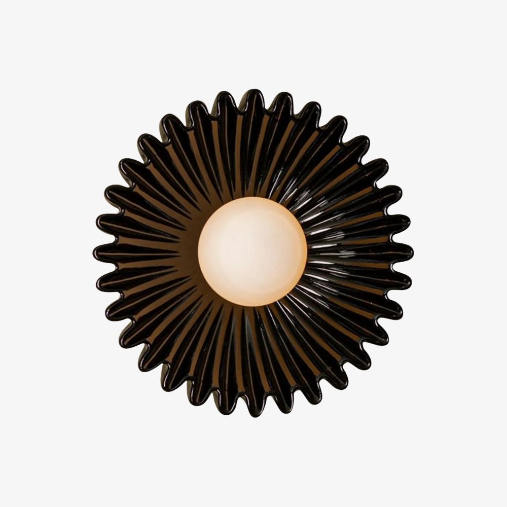 Glova Nordic Floral Ceramic Wall Light – Sculptural Accent Wall Lamp