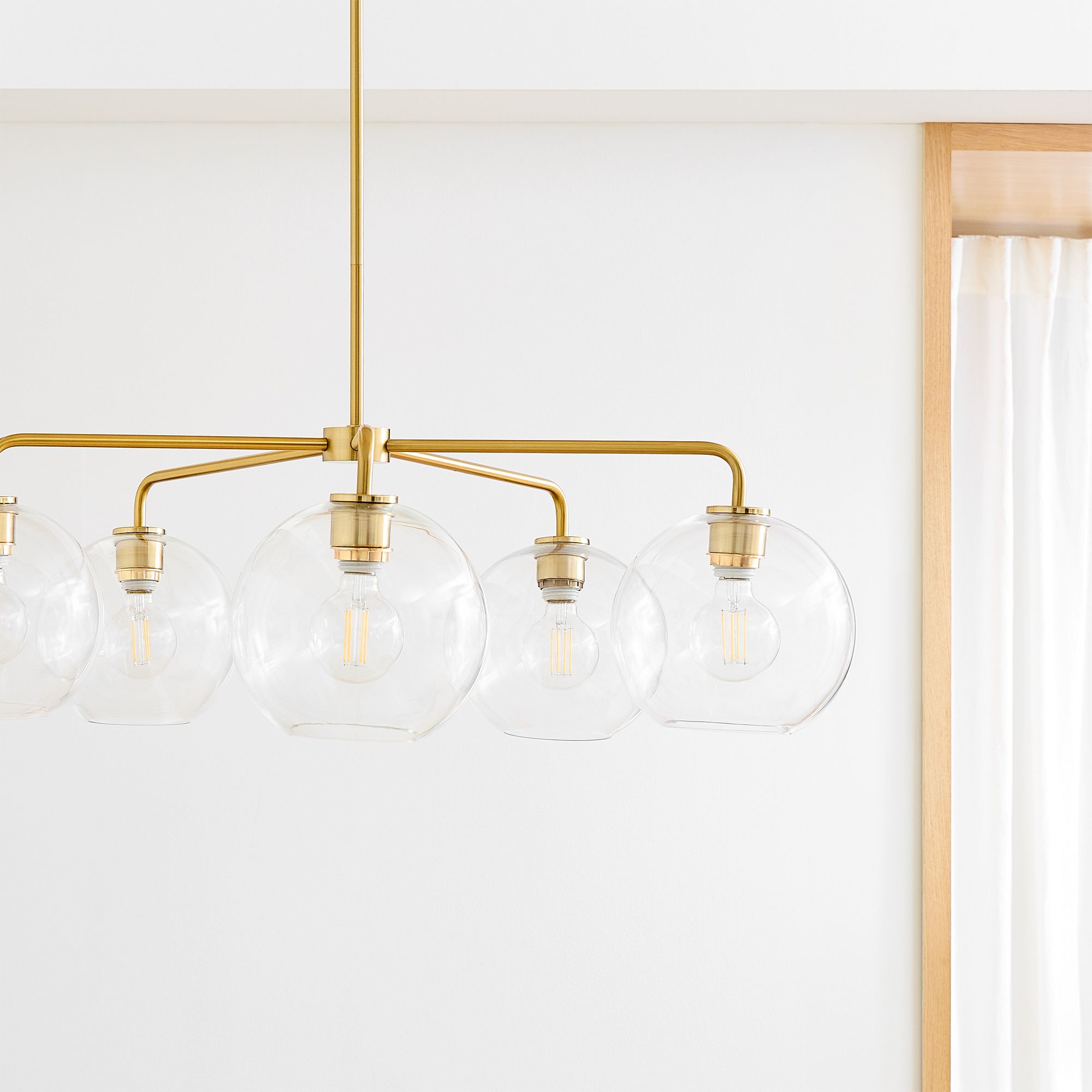 Selvion Contemporary Minimalist Chandelier – Soft Glow Porcelain Fixture for Dining & Hallway