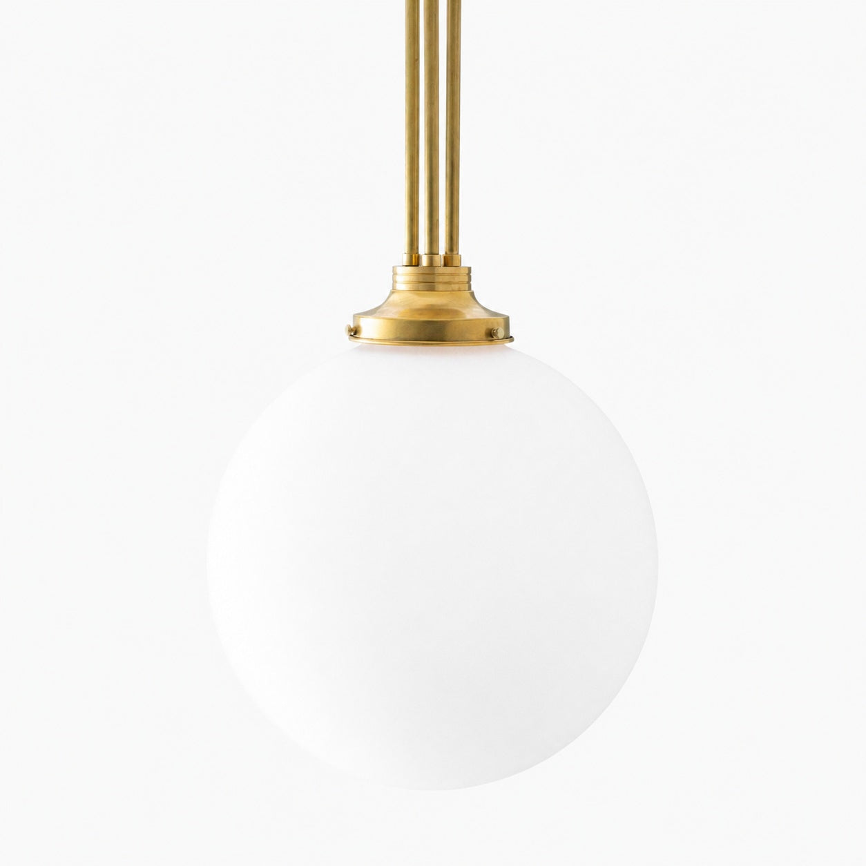 Glorica Glass Frosted Globe Pendant Light - Art Deco Hanging Light for Home