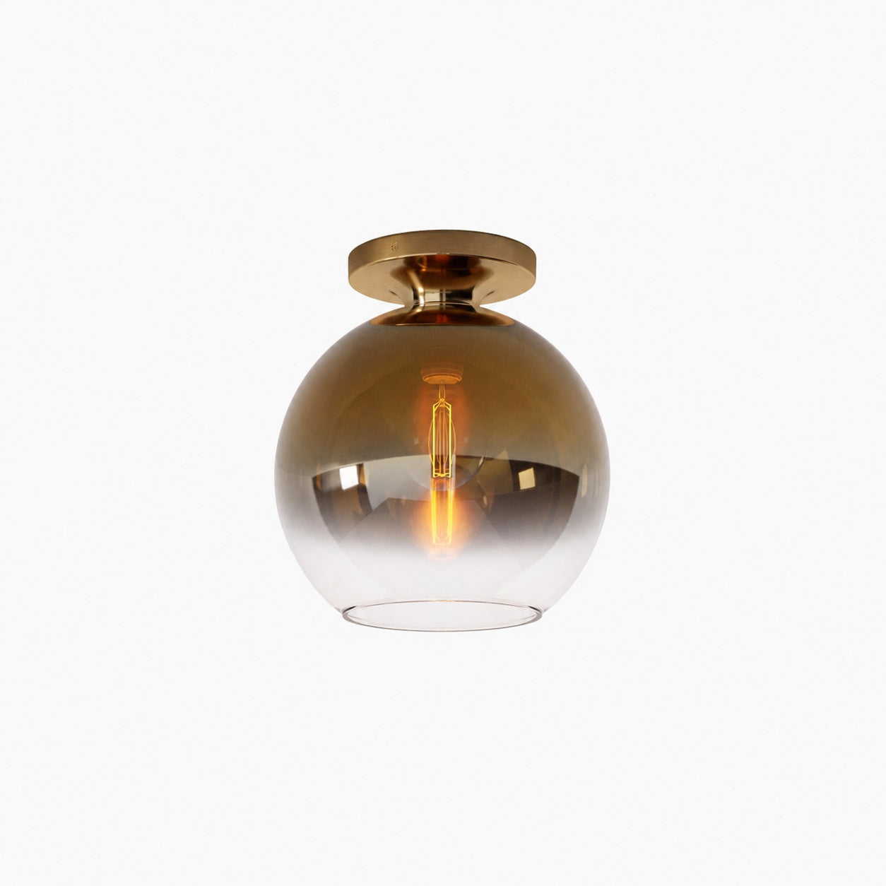 Selvion Modern Globe Pendant Light - Damp-Rated Bathroom Lighting - Luxe Glass Shade