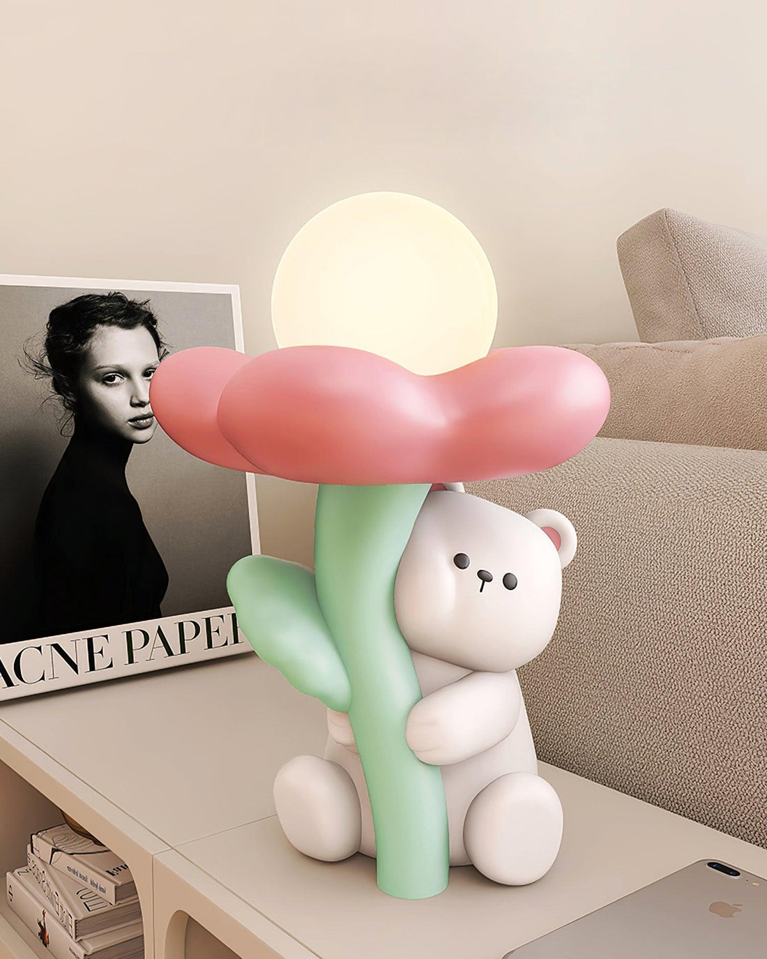 Cute Bear Resin Table Lamp