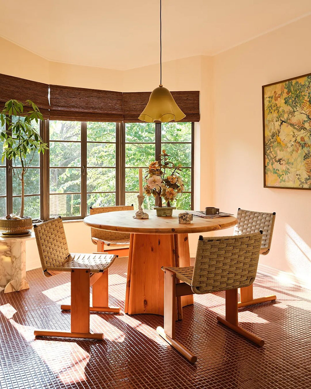 Bellina Artistic Glass Pendant Light - Modern Bloom Inspired Hanging Ceiling Lamp