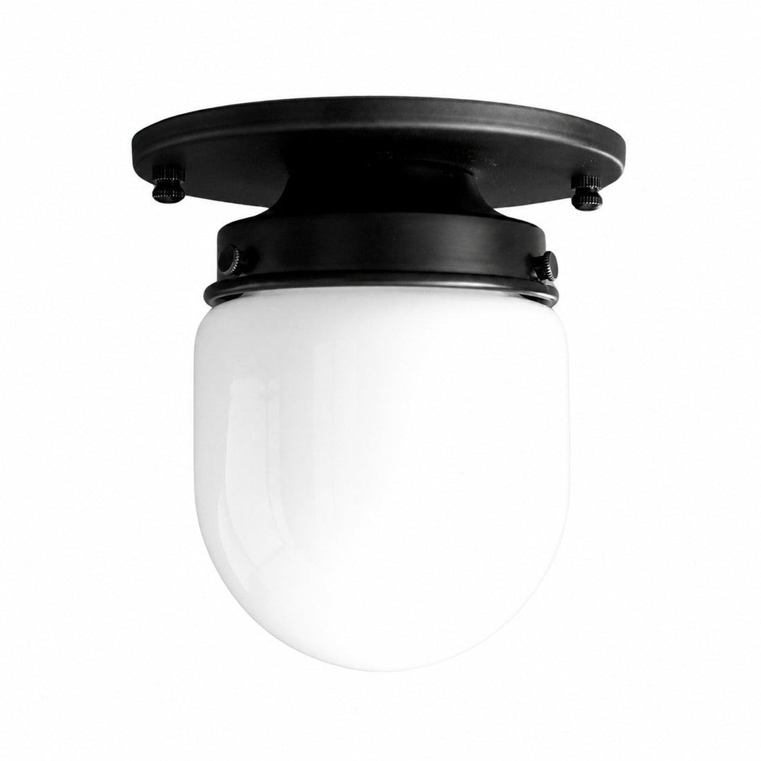 Opalume Glass Flush Mount Ceiling and Wall Light - Art Deco Small Globe Fixture