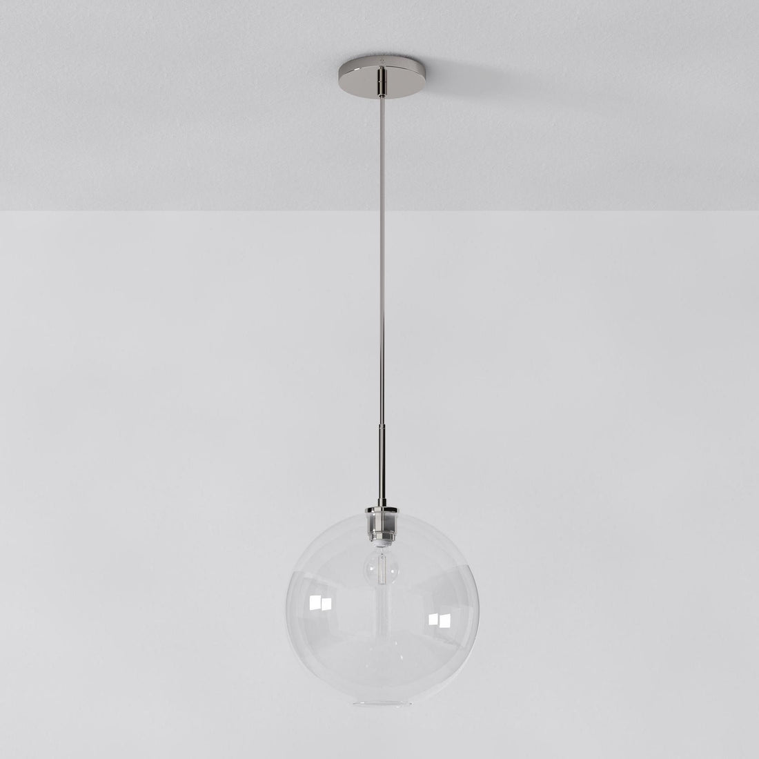 Selvion Sculptural Globe Pendant Light - Modern Glass Pendant Lamp - Sleek Design