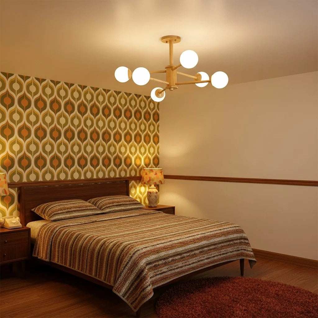 Orrise Molecular Design Ceiling Lamp - Artistic Branch Lighting Chandelier for Home Spaces