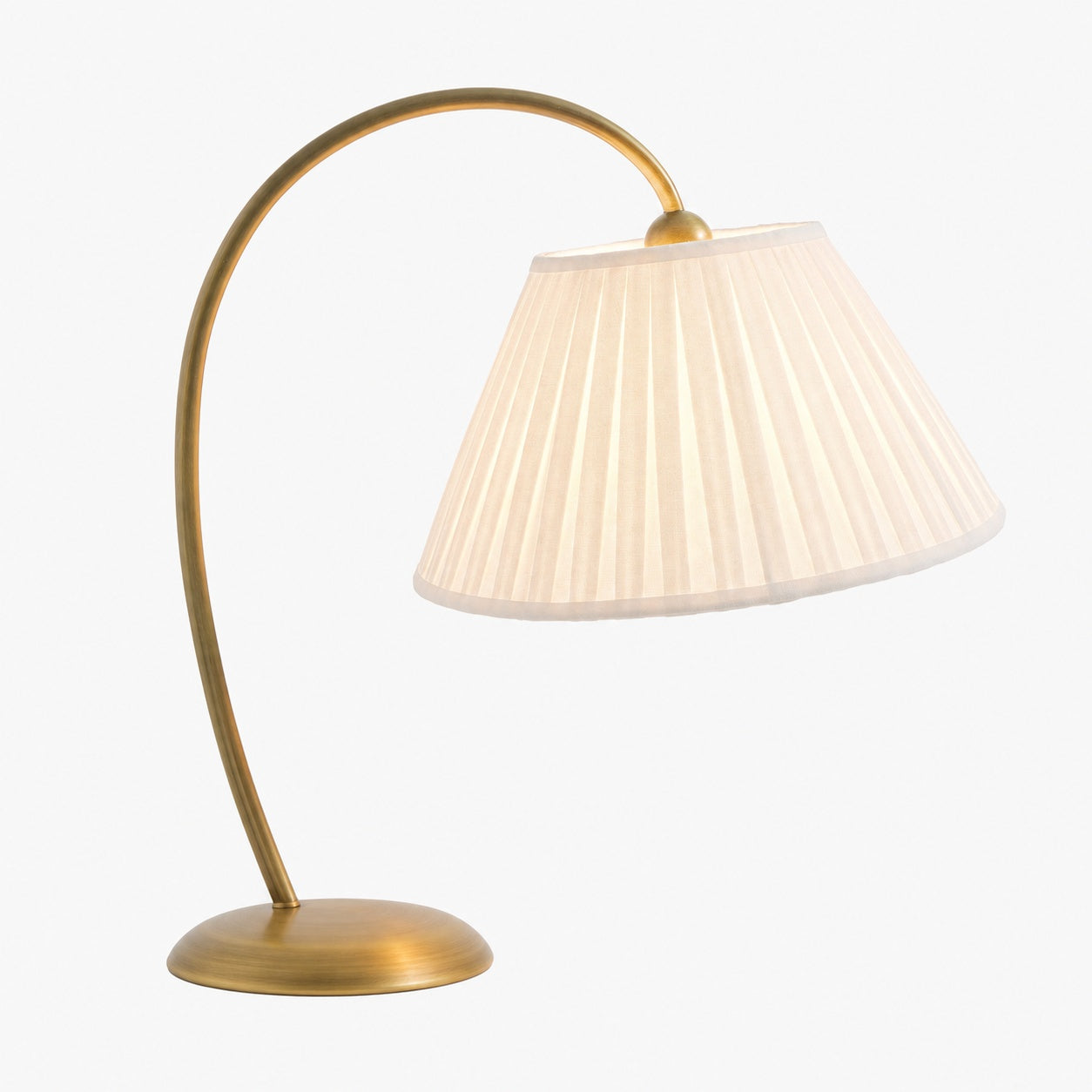Luvora Pleated Shade Floor Lamp - Adjustable Linen Light in Farmhouse Style