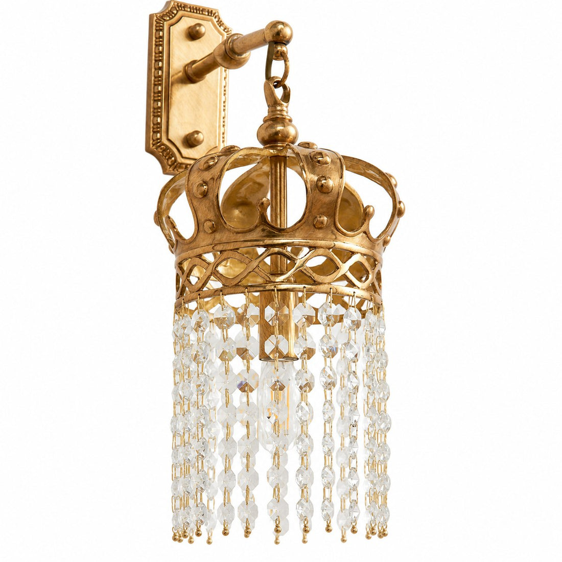 Timon Brass Crown Wall Lamp