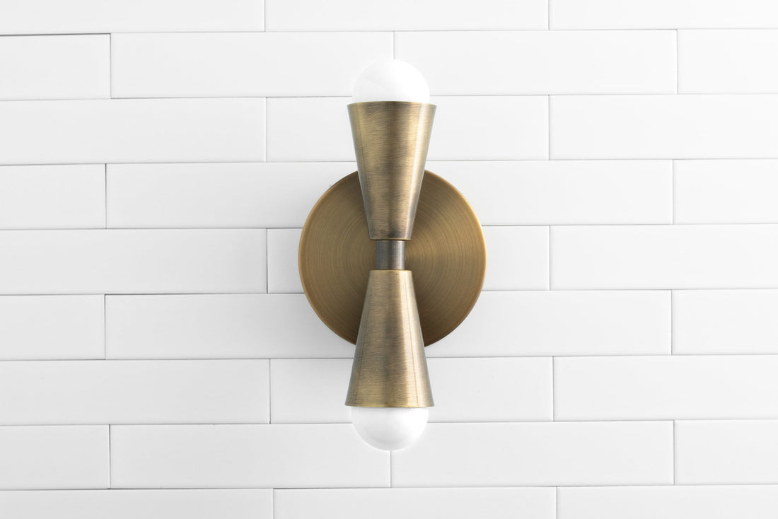 Pyralis Cone Modern Tapered Wall Light – Minimalist Design for Bathroom or Bedroom