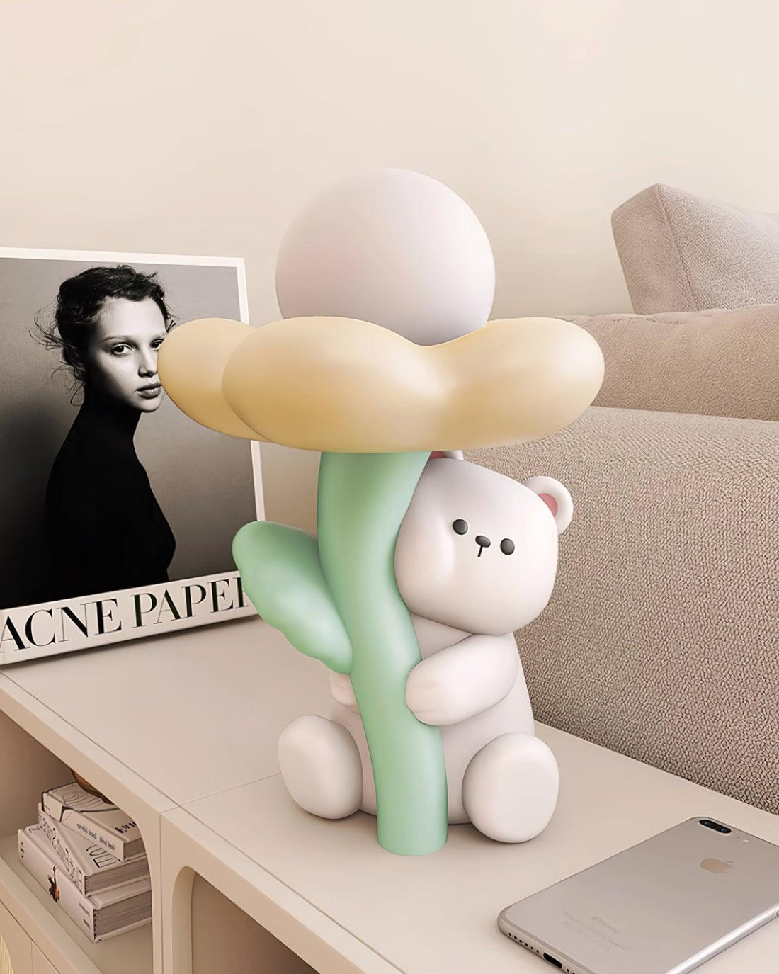 Cute Bear Resin Table Lamp