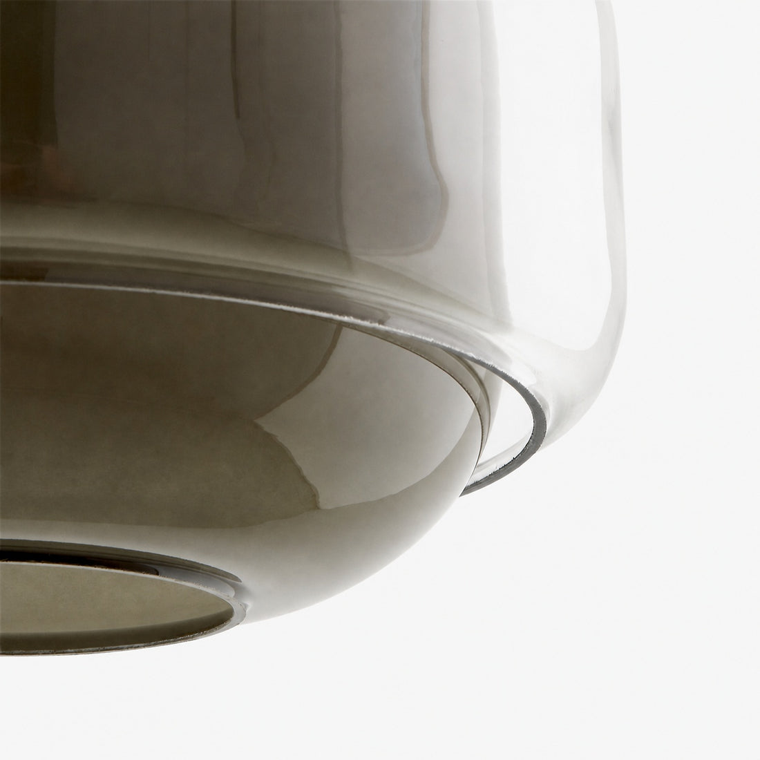 Clinco Modern Mushroom Pendant Light - Colored Glass Hanging Light