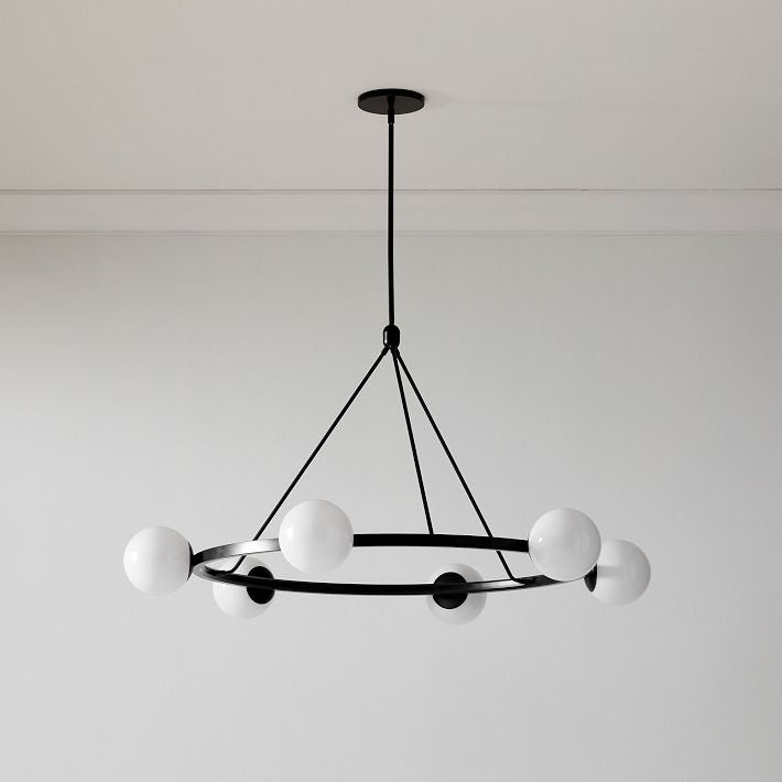 Brelia Elegant Modern Globe Chandelier - Multi Heads Light Fixture for Residential and Commercial Spaces