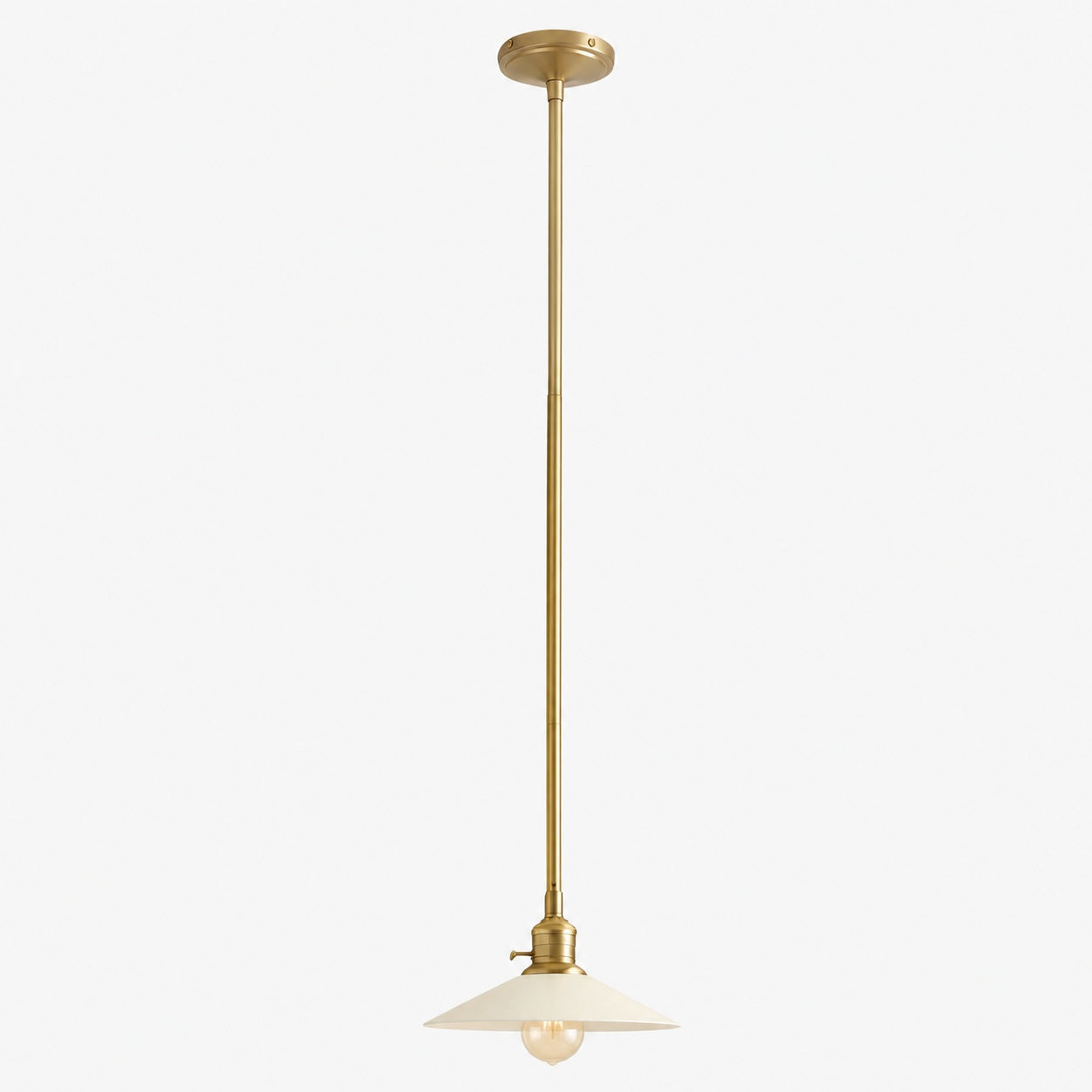 Forvara Classic Bell Pendant Light Industrial Pole Pendant Fixture for Dining Room