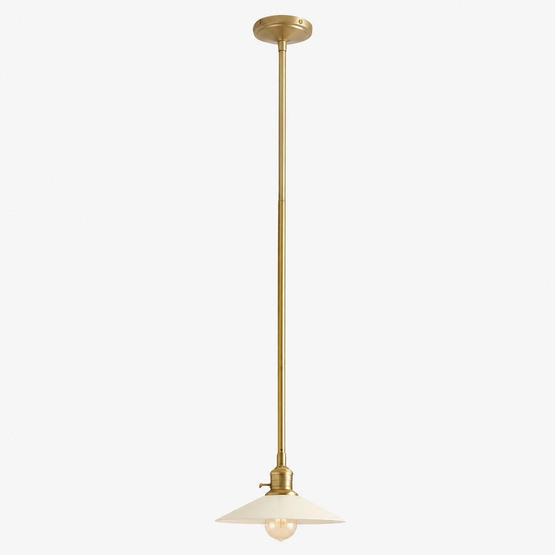 Forvara Classic Bell Pendant Light Industrial Pole Pendant Fixture for Dining Room