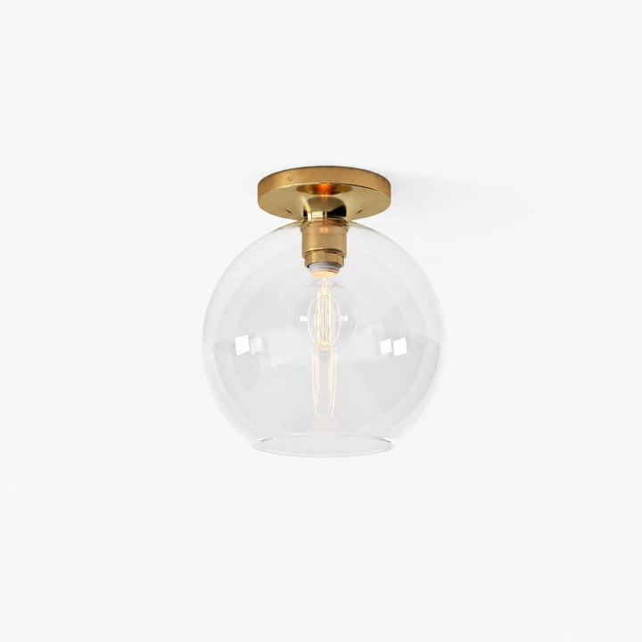 Selvion Modern Globe Pendant Light - Damp-Rated Bathroom Lighting - Luxe Glass Shade