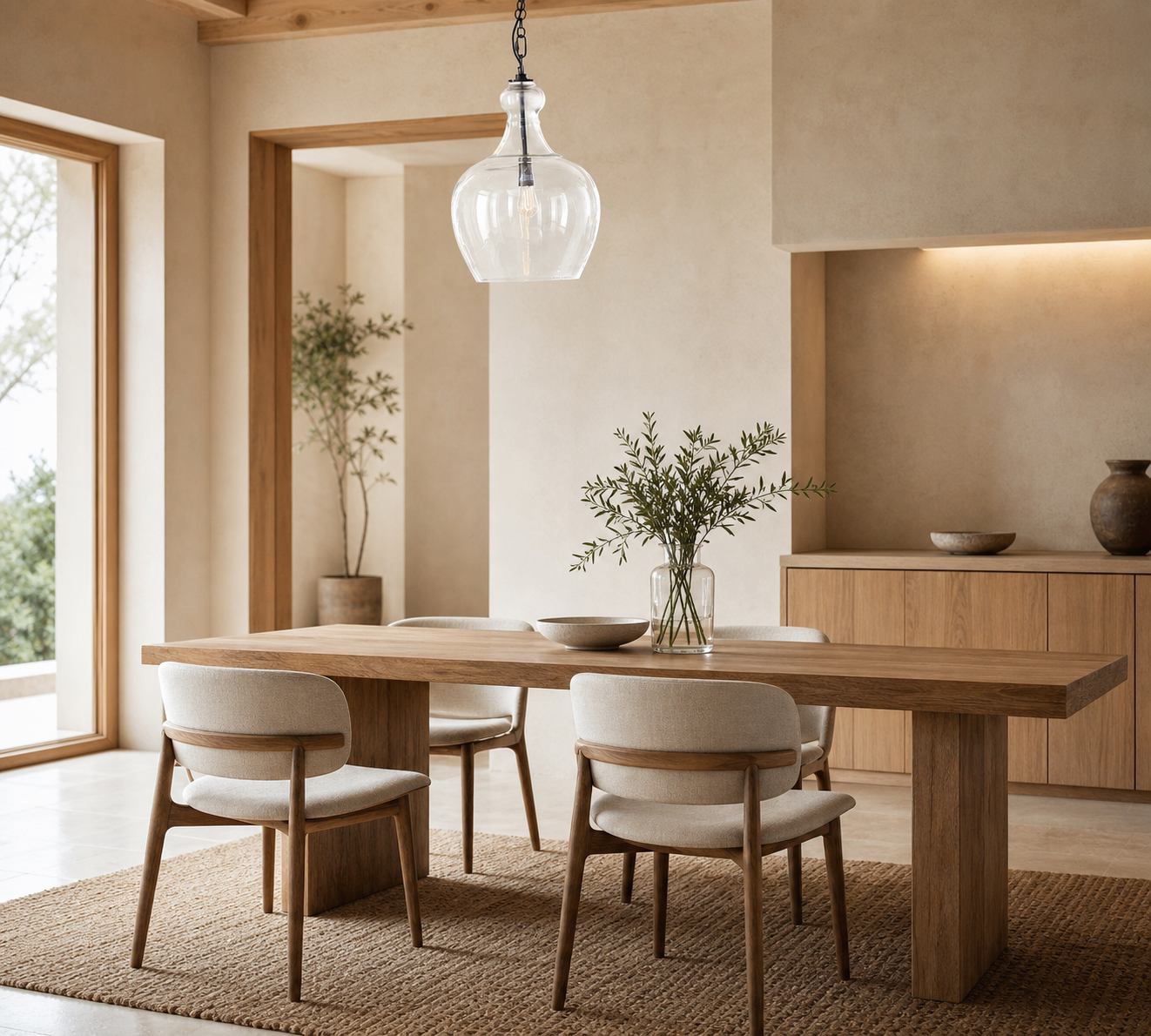 Lawson Glass Pendant Light - Recycled & Milk Glass with Bronze Accent