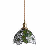 Vintagia Pendant Light Floral Pattern Decorative Hanging Lamp – Artistic Glass Style for Dining Rooms