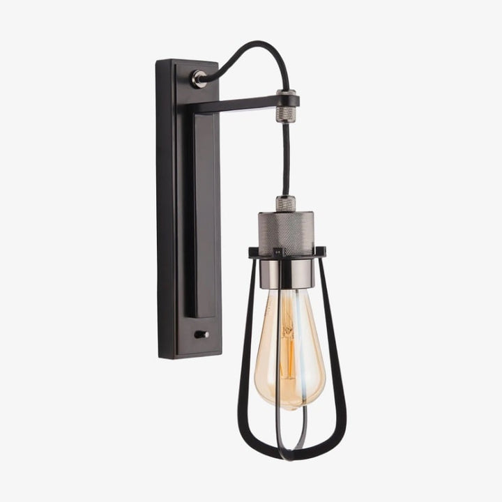 Readium Industrial Metal Wall Sconce - Modern Toggle Switch for Living Room and Study