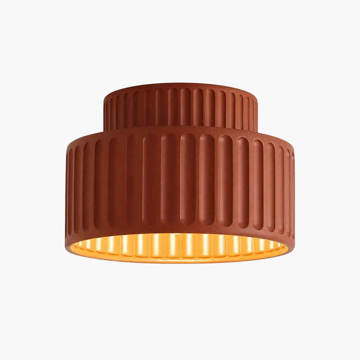 Tierna Bowl Flush Mount Ceiling Light - Soft Sculptural Nordic Form for Entryway