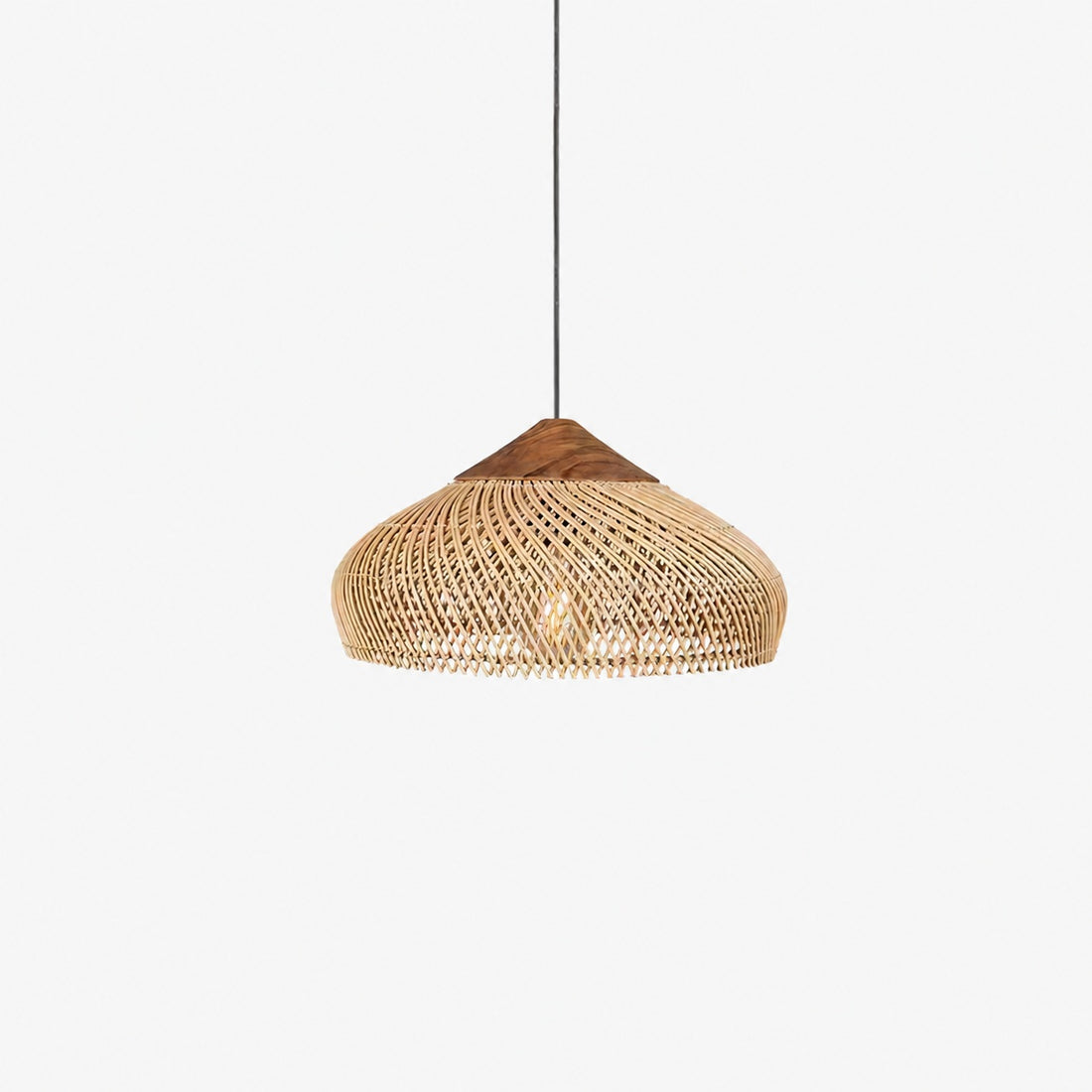 Harp Braided Rattan Pendant Lamp