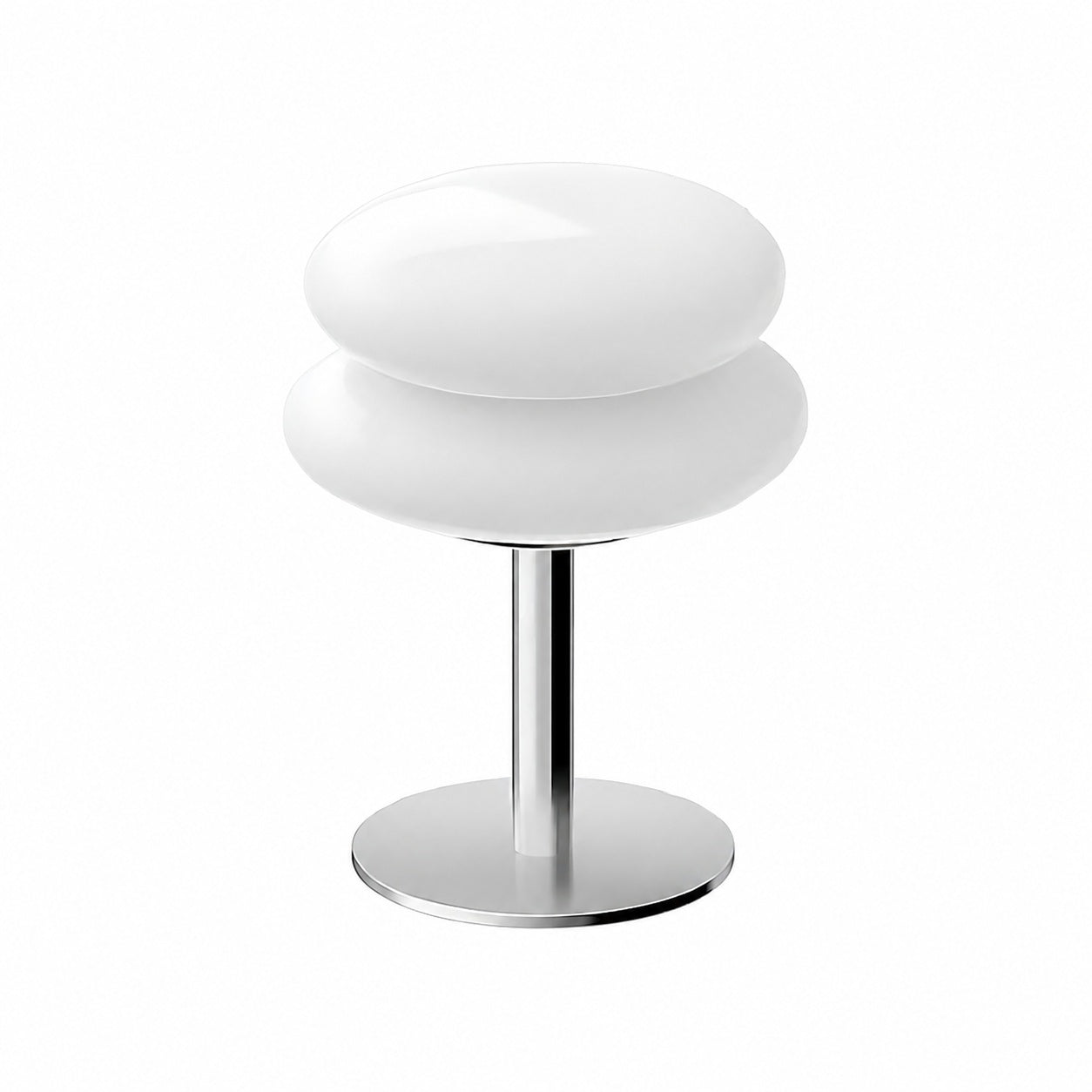 Glasentro Bauhaus Table Lamp Geometric Glass Design Modern Accent for Living Room N12