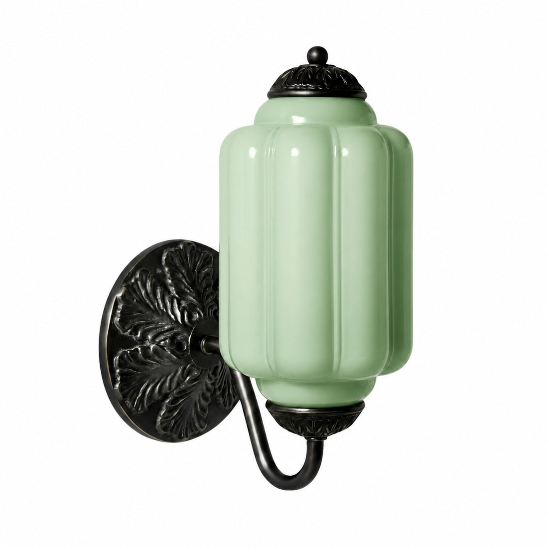 Eloise Brass Wall Sconce – Elegant Milk Glass Vintage Lighting