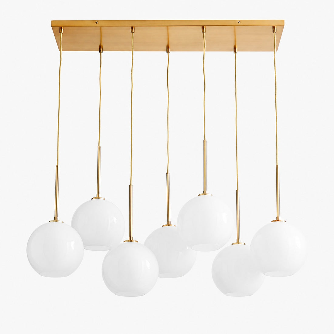 Selvion Elegant 7-Light Globe Chandelier – Glass Pendant Light