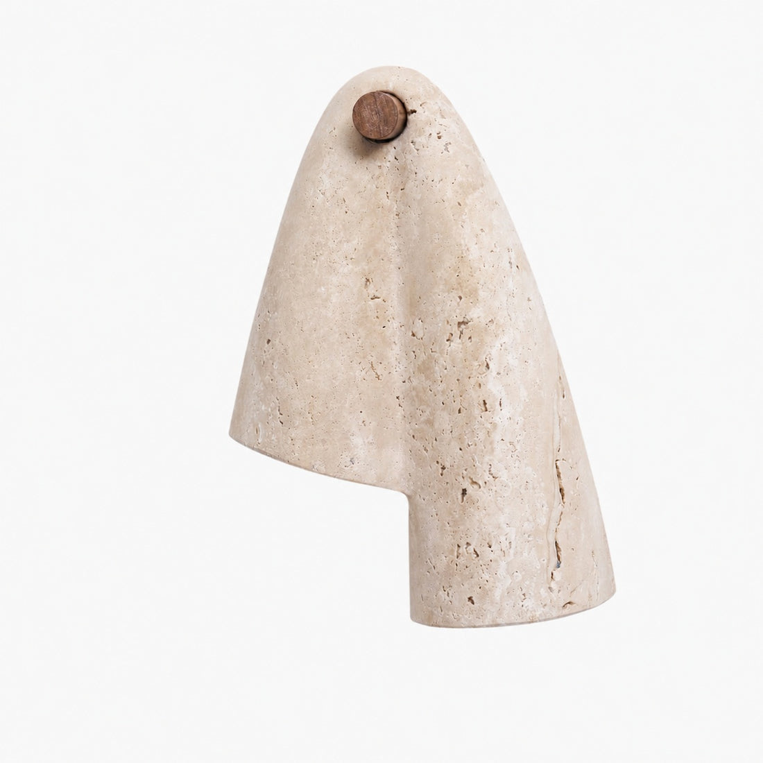 Travertine Wall Lamp – Minimalist Stone Sconce Decorative Lighting for Living Room