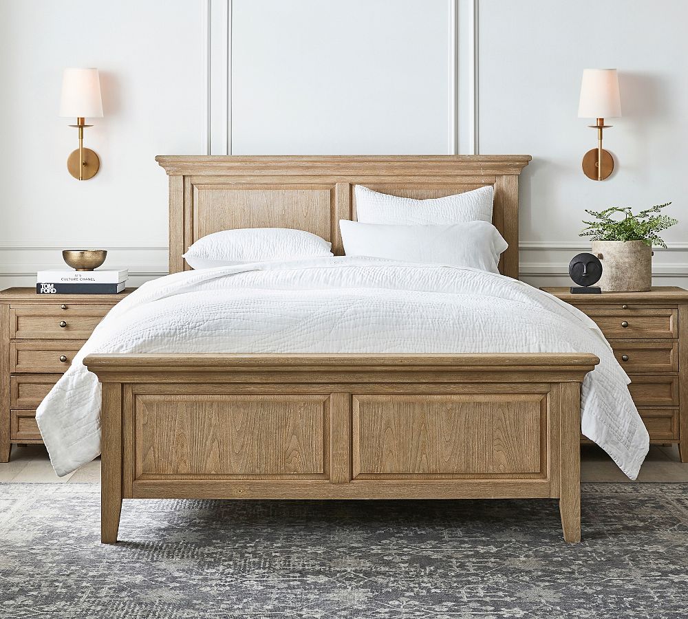 Rowan Bronze or Brass Wall Sconce - Iron Light with White Linen Shade for Home