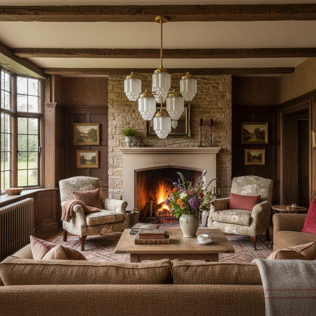 Tierlux Glass Textured Brass Chandelier – Timeless Lighting with Style