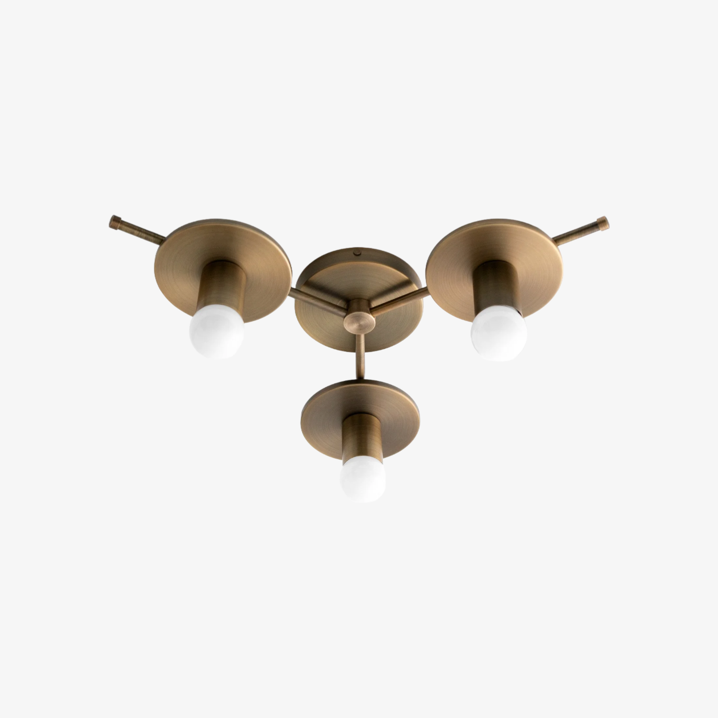 Radiro Globe Colorful Minimalist 3-Bulb Ceiling Light – Contemporary Flush Mount Fixture
