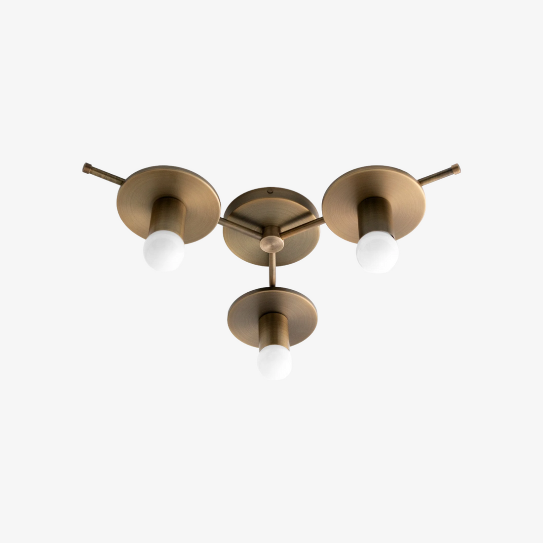 Radiro Globe Colorful Minimalist 3-Bulb Ceiling Light – Contemporary Flush Mount Fixture