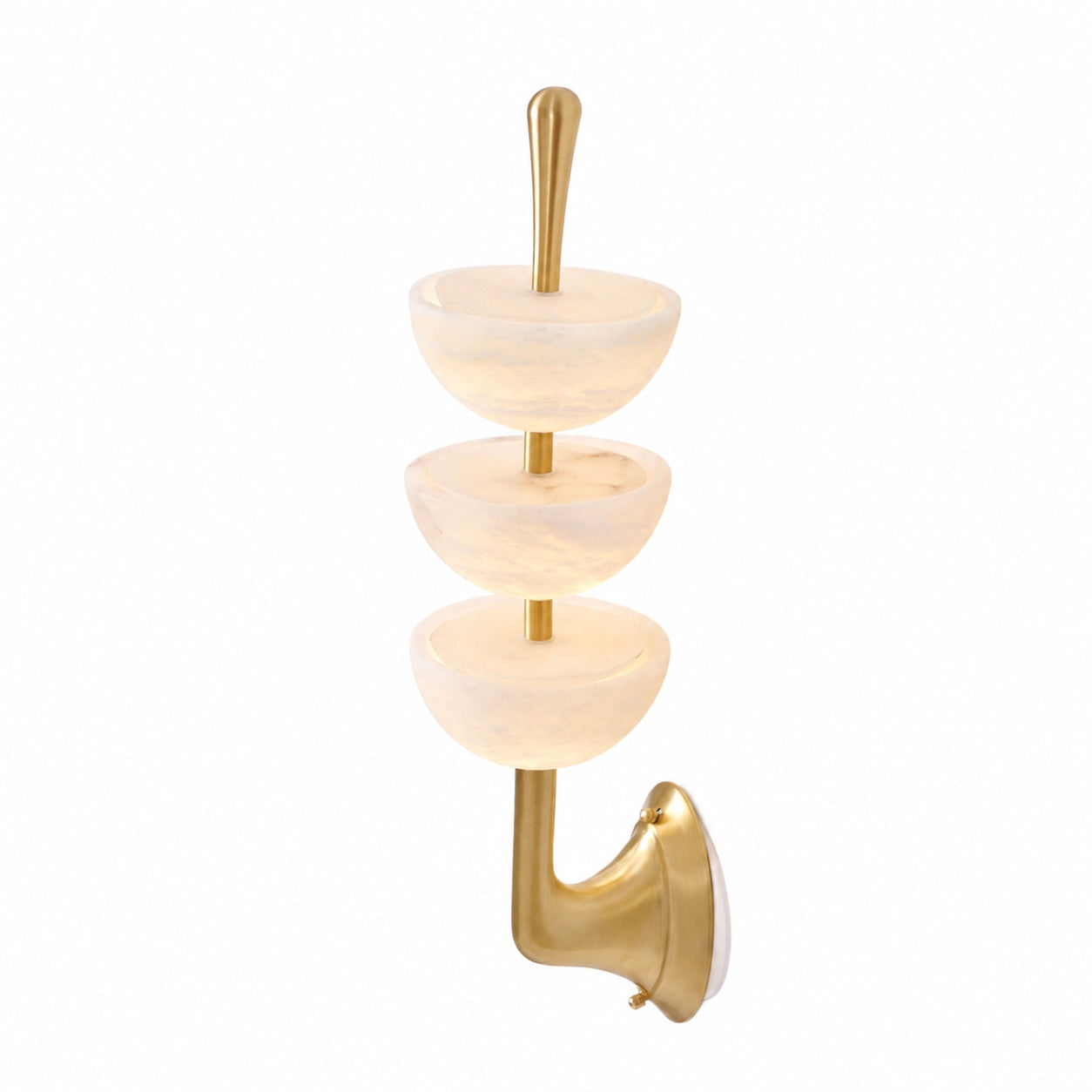 Triple Alabaster Wall Lamp