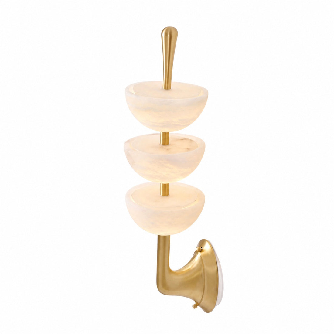 Triple Alabaster Wall Lamp