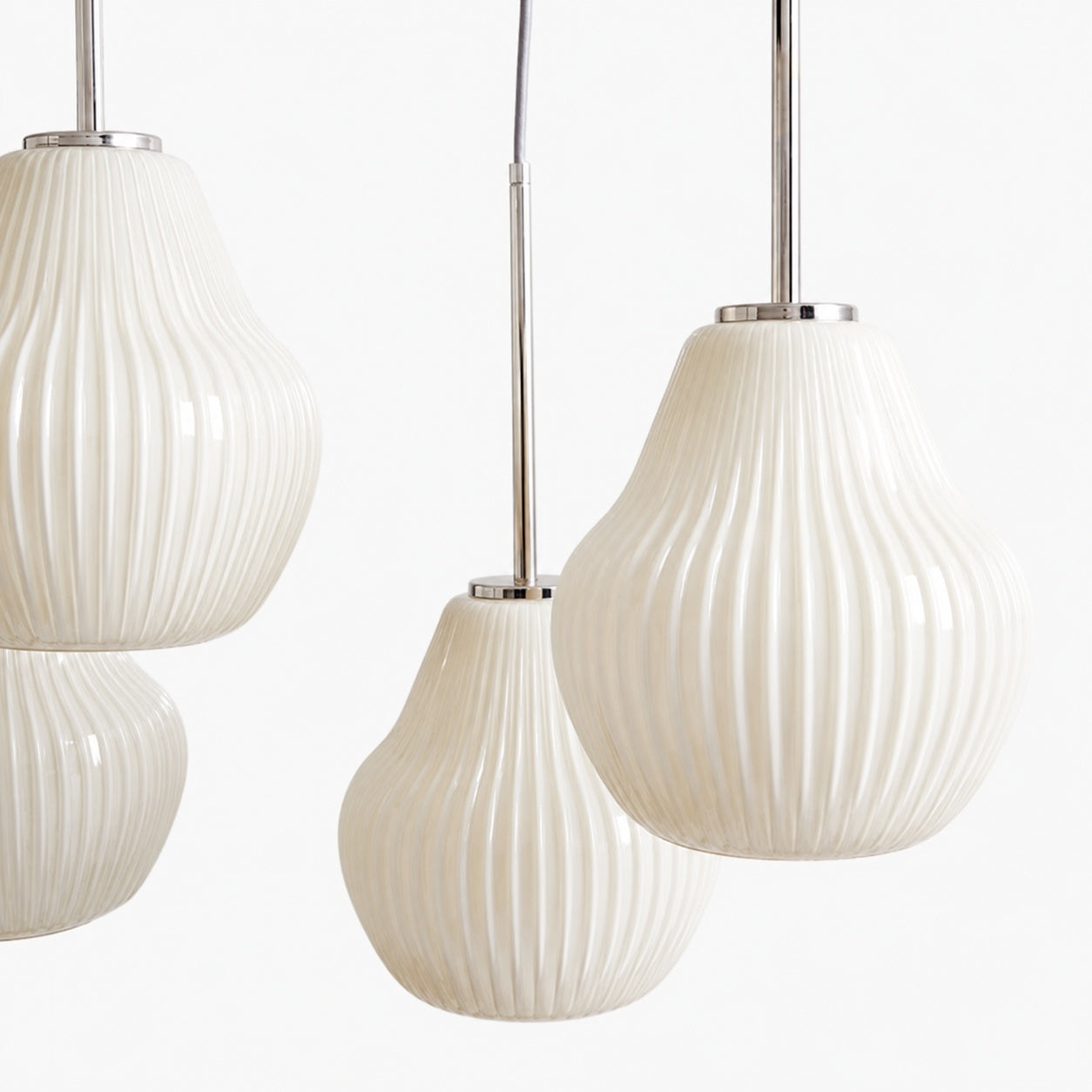 Rivrona Contemporary 7-Light Chandelier - Modern Glass Lighting for Dining Rooms