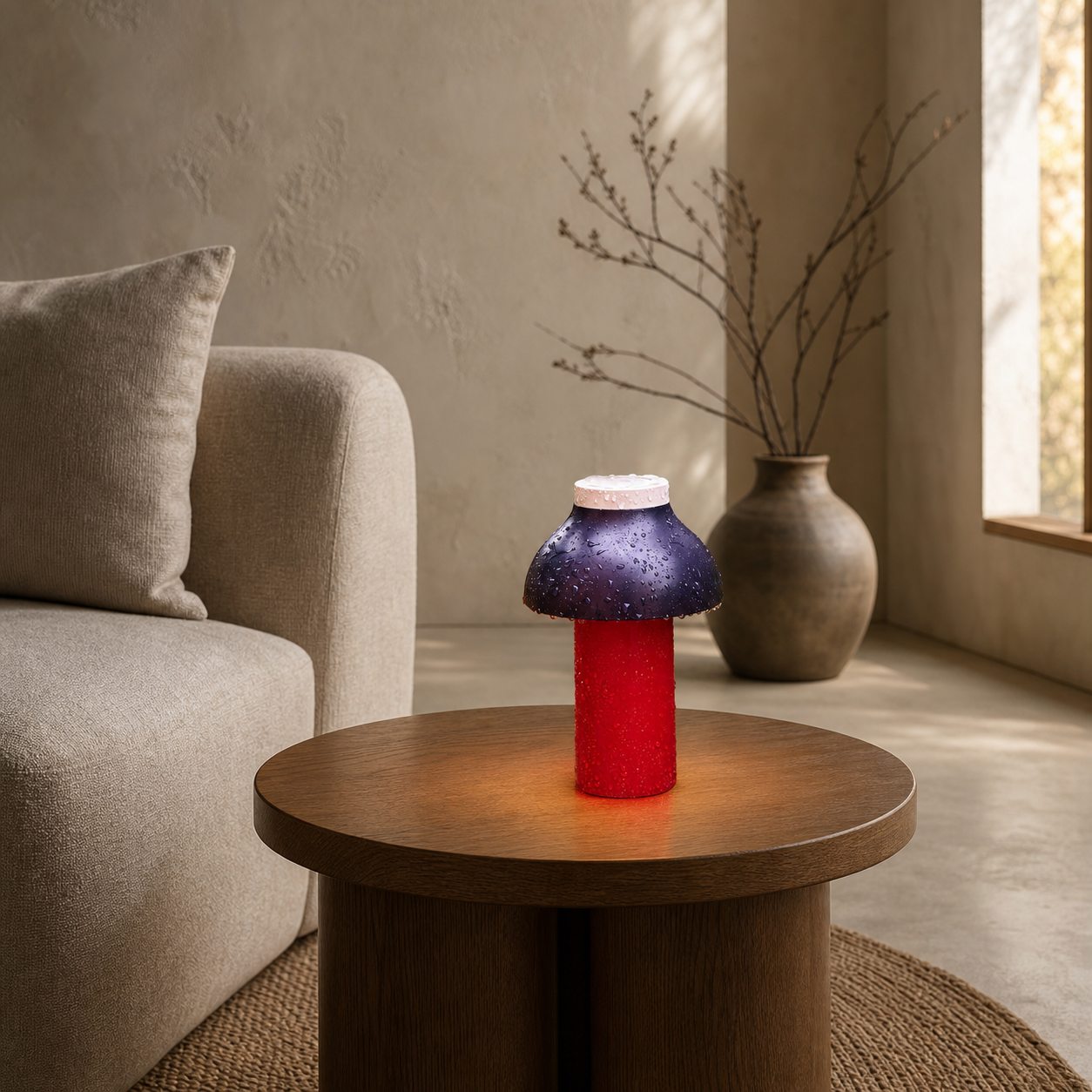 Modern Portable Table Lamp – Minimalist Rechargeable Light for Indoor Outdoor Use