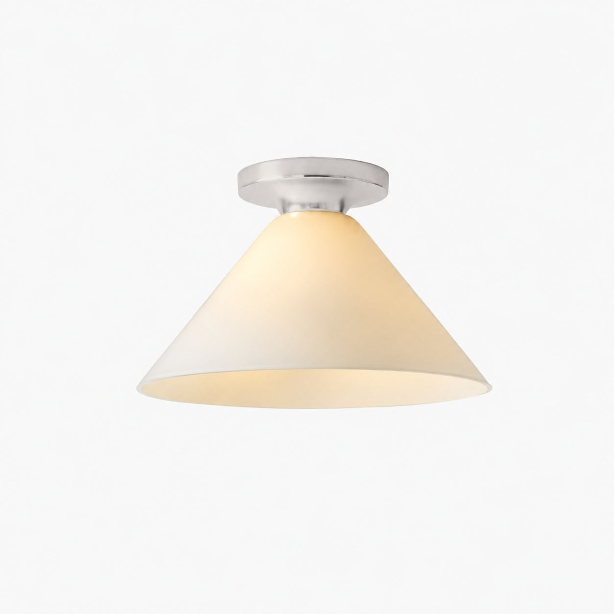 Conica Cone Flush Mount – Glass Ceiling Light for Modern Spaces