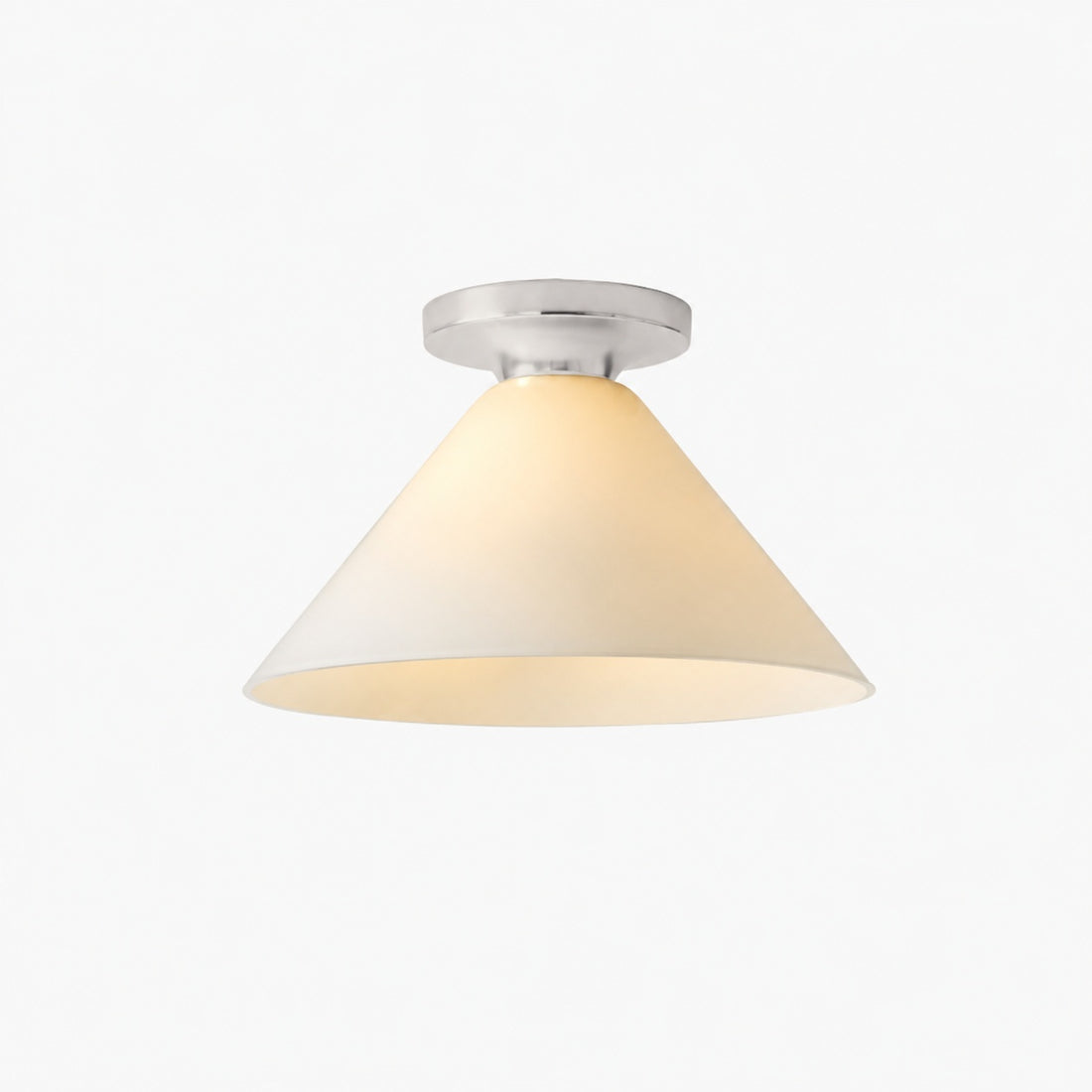 Conica Cone Flush Mount – Glass Ceiling Light for Modern Spaces