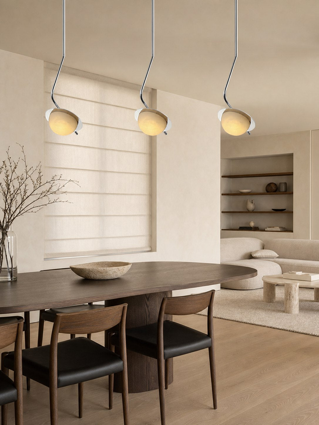 Chic Luminance Alabaster Pendant Light