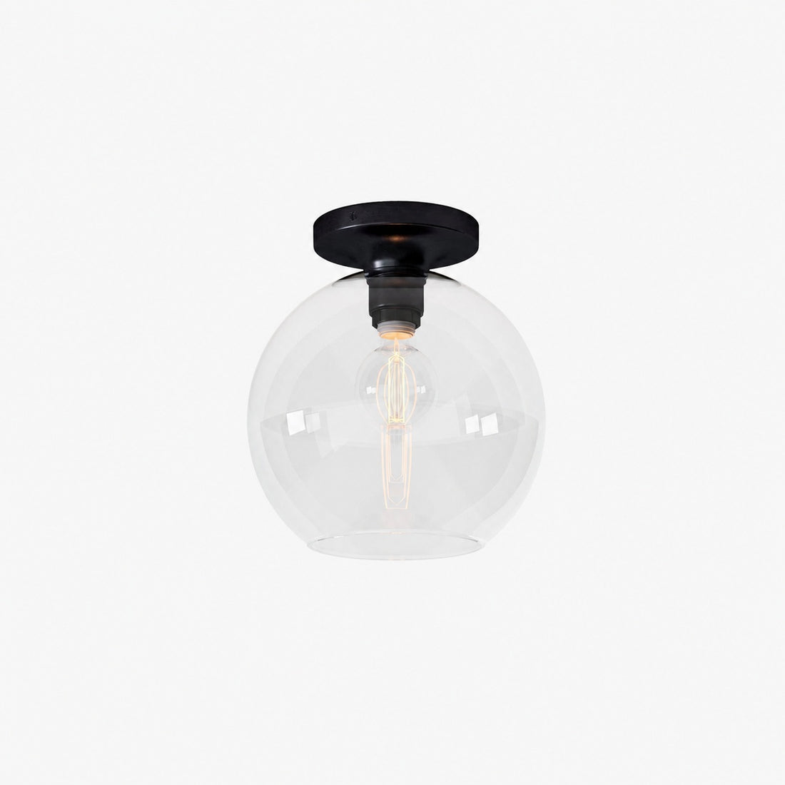 Selvion Modern Globe Pendant Light - Damp-Rated Bathroom Lighting - Luxe Glass Shade