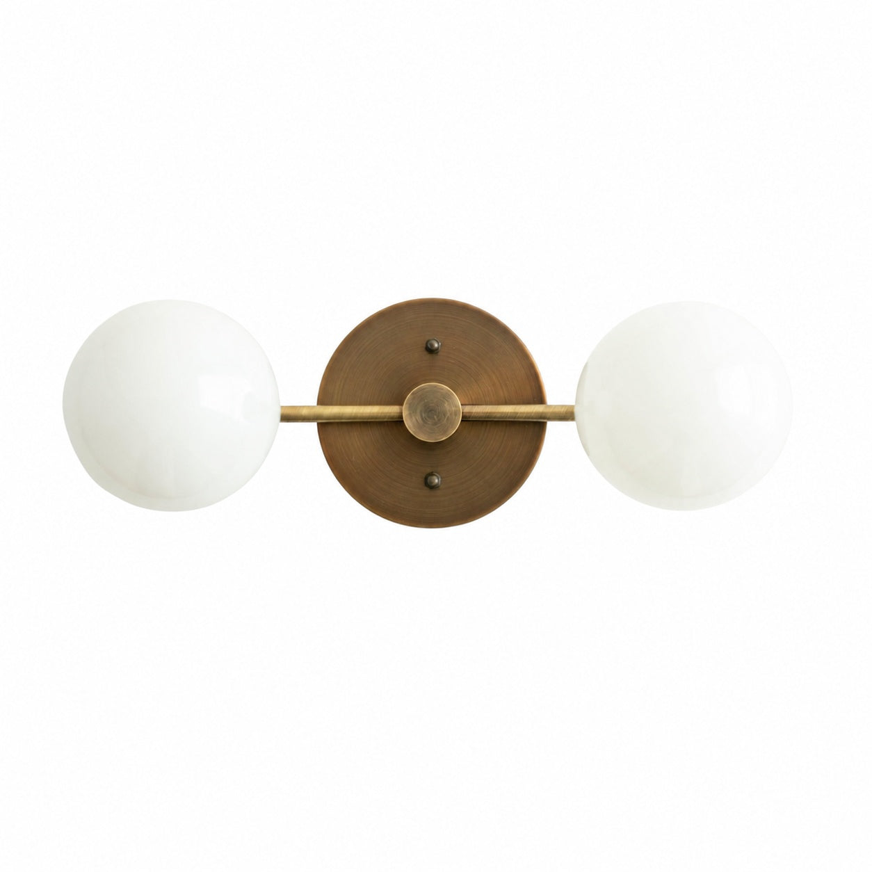 Glorica Glass Vanity Light - Modern Brass Wall Sconce for Bathroom Style