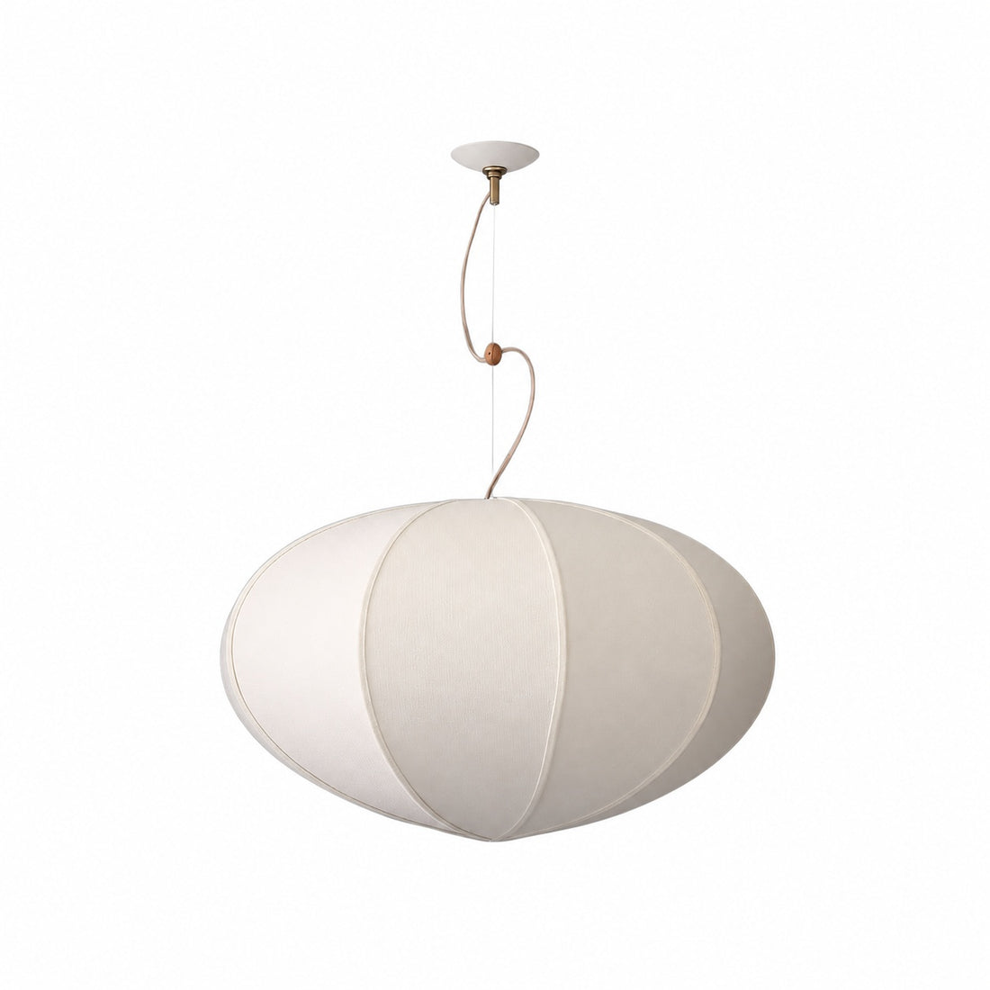 Alvian Adjustable Pendant Light with Linen Shade for Dining Room and Kitchen Island