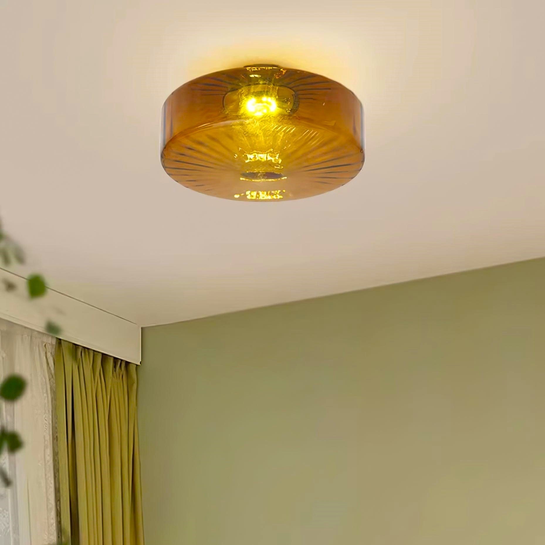 Amber Translucent Flush Mount Lighting
